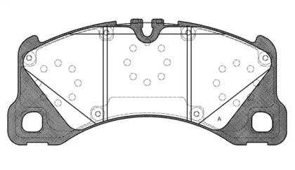 Комплект тормозных колодок OPEN PARTS BPA1345.40