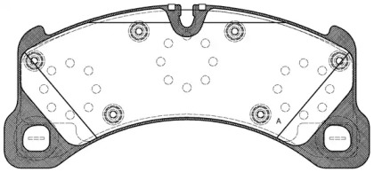 Комплект тормозных колодок OPEN PARTS BPA1345.50