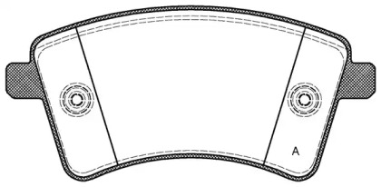 Комплект тормозных колодок OPEN PARTS BPA1351.00