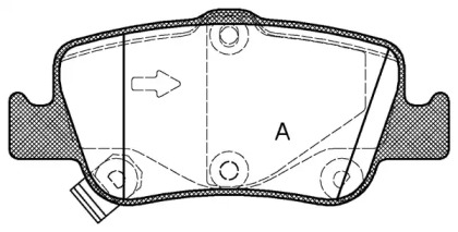 Комплект тормозных колодок OPEN PARTS BPA1356.02