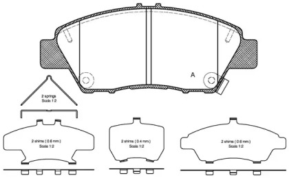 Комплект тормозных колодок OPEN PARTS BPA1358.02