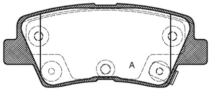 Комплект тормозных колодок OPEN PARTS BPA1362.52