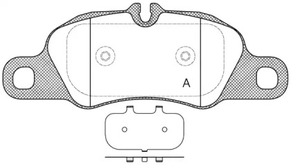 Комплект тормозных колодок OPEN PARTS BPA1366.00