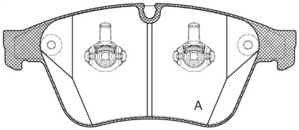 Комплект тормозных колодок OPEN PARTS BPA1371.00