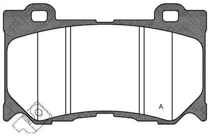 Комплект тормозных колодок OPEN PARTS BPA1372.01