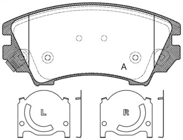 Комплект тормозных колодок OPEN PARTS BPA1375.12