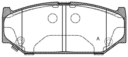 Комплект тормозных колодок OPEN PARTS BPA1381.11