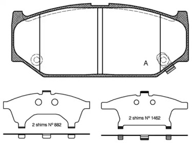 Комплект тормозных колодок OPEN PARTS BPA1381.12