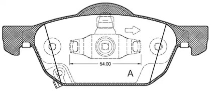 Комплект тормозных колодок OPEN PARTS BPA1384.02