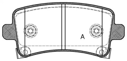 Комплект тормозных колодок OPEN PARTS BPA1388.04