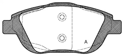 Комплект тормозных колодок OPEN PARTS BPA1392.00