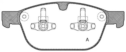 Комплект тормозных колодок OPEN PARTS BPA1397.00