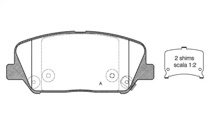 Комплект тормозных колодок OPEN PARTS BPA1398.12