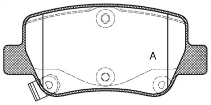 Комплект тормозных колодок OPEN PARTS BPA1403.02