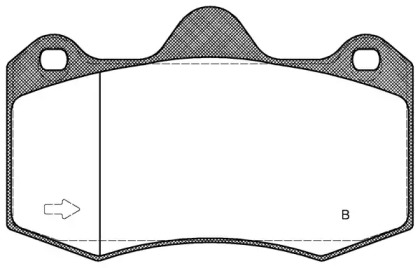 Комплект тормозных колодок OPEN PARTS BPA1404.00