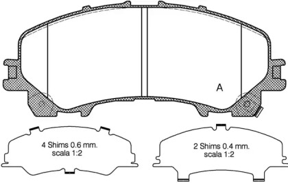 Комплект тормозных колодок OPEN PARTS BPA1407.12