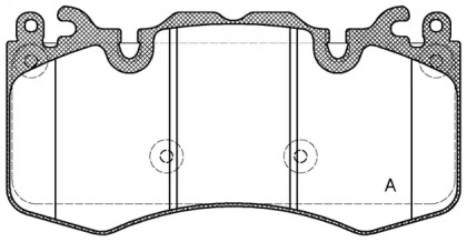 Комплект тормозных колодок OPEN PARTS BPA1410.00