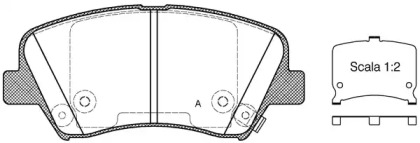 Комплект тормозных колодок OPEN PARTS BPA1412.32