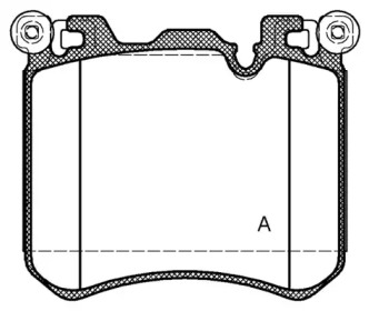 Комплект тормозных колодок OPEN PARTS BPA1413.00