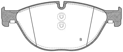 Комплект тормозных колодок OPEN PARTS BPA1414.00