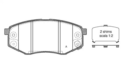 Комплект тормозных колодок OPEN PARTS BPA1426.02