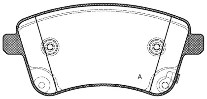 Комплект тормозных колодок OPEN PARTS BPA1435.02