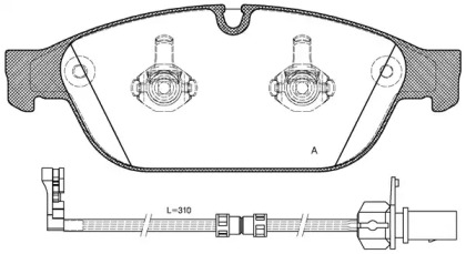 Комплект тормозных колодок OPEN PARTS BPA1441.12