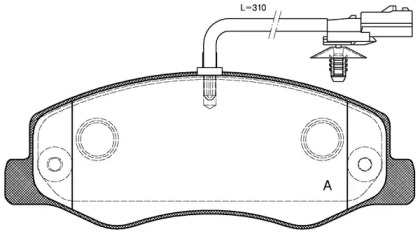 Комплект тормозных колодок OPEN PARTS BPA1442.01