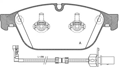 Комплект тормозных колодок OPEN PARTS BPA1443.02