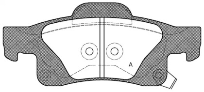 Комплект тормозных колодок OPEN PARTS BPA1446.02