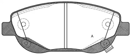 Комплект тормозных колодок OPEN PARTS BPA1448.02