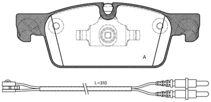 Комплект тормозных колодок OPEN PARTS BPA1461.01