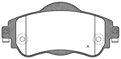 Комплект тормозных колодок OPEN PARTS BPA1464.08