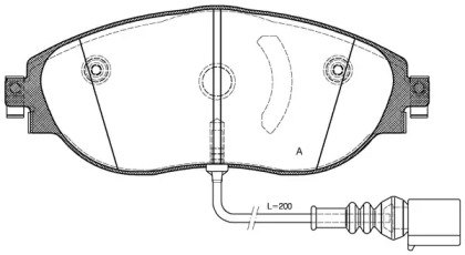 Комплект тормозных колодок OPEN PARTS BPA1470.01