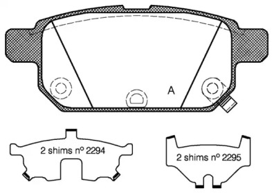 Комплект тормозных колодок OPEN PARTS BPA1471.02