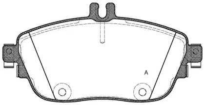 Комплект тормозных колодок OPEN PARTS BPA1485.08