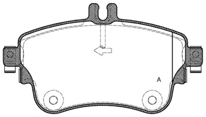 Комплект тормозных колодок OPEN PARTS BPA1487.08