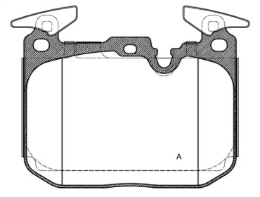 Комплект тормозных колодок OPEN PARTS BPA1491.10