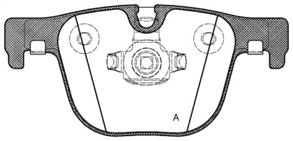 Комплект тормозных колодок OPEN PARTS BPA1493.00