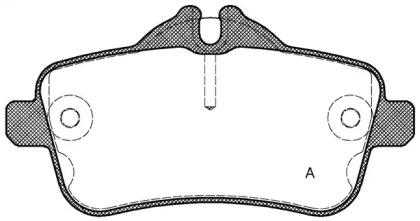 Комплект тормозных колодок OPEN PARTS BPA1503.00