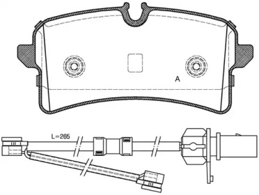 Комплект тормозных колодок OPEN PARTS BPA1505.02