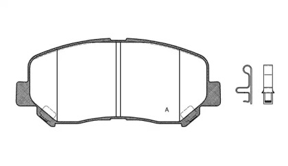 Комплект тормозных колодок OPEN PARTS BPA1513.02