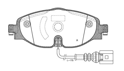 Комплект тормозных колодок OPEN PARTS BPA1515.01