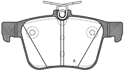 Комплект тормозных колодок OPEN PARTS BPA1516.10