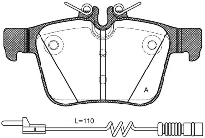 Комплект тормозных колодок OPEN PARTS BPA1516.20