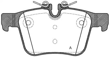 Комплект тормозных колодок OPEN PARTS BPA1516.40