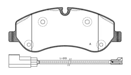 Комплект тормозных колодок OPEN PARTS BPA1520.02