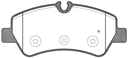 Комплект тормозных колодок OPEN PARTS BPA1521.00