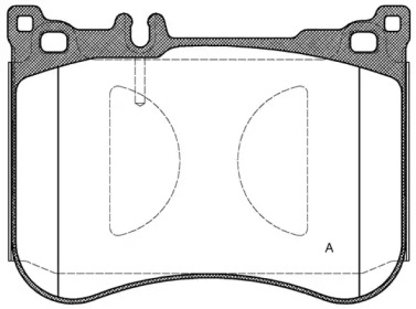 Комплект тормозных колодок OPEN PARTS BPA1534.00