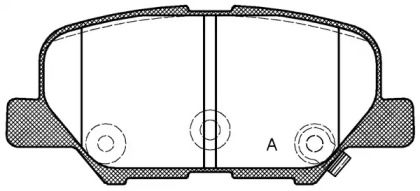 Комплект тормозных колодок OPEN PARTS BPA1536.02